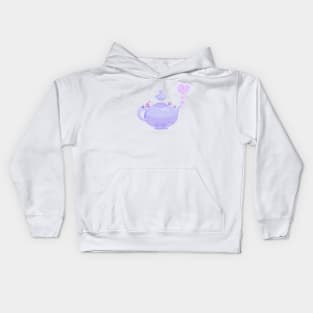 Floral Teapot Kids Hoodie